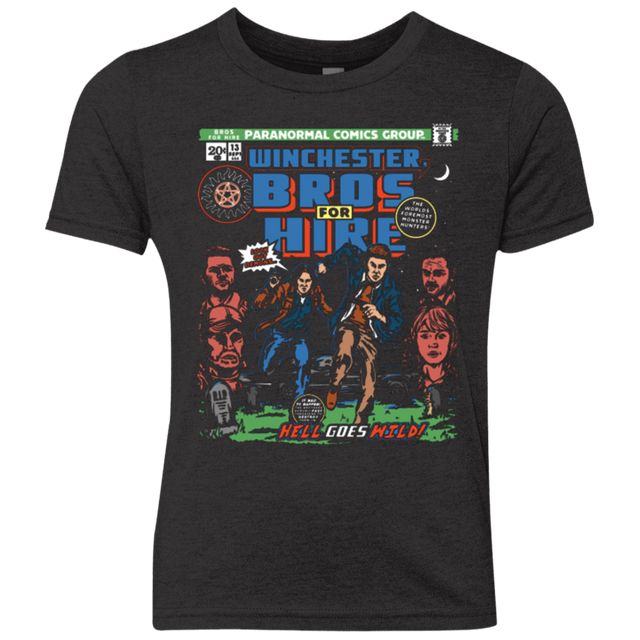 T-Shirts Vintage Black / YXS Bros 4 Hire Youth Triblend T-Shirt