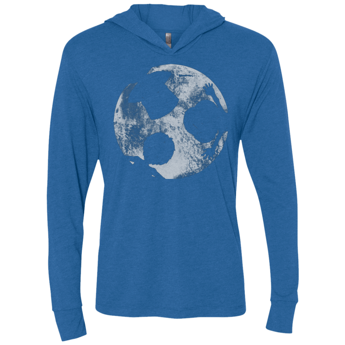 T-Shirts Vintage Royal / X-Small Brothers Moon Triblend Long Sleeve Hoodie Tee