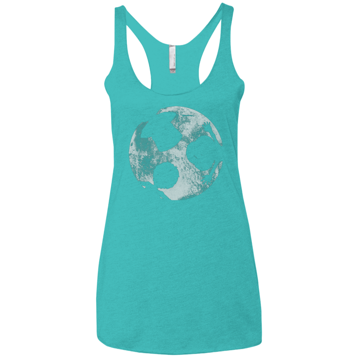T-Shirts Tahiti Blue / X-Small Brothers Moon Women's Triblend Racerback Tank