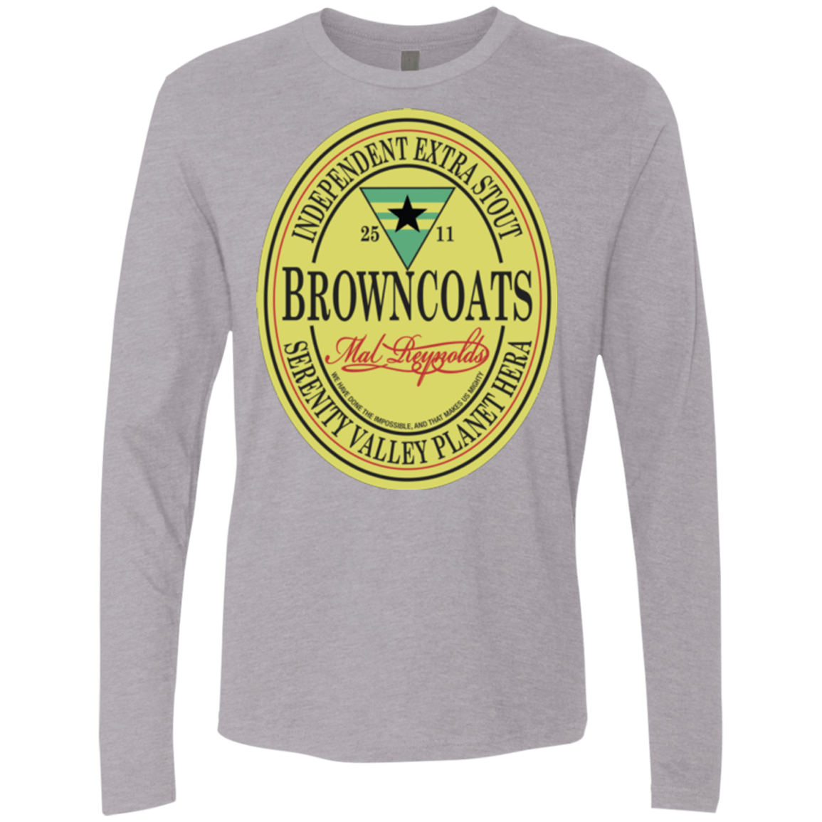 T-Shirts Heather Grey / Small Browncoats Stout Men's Premium Long Sleeve