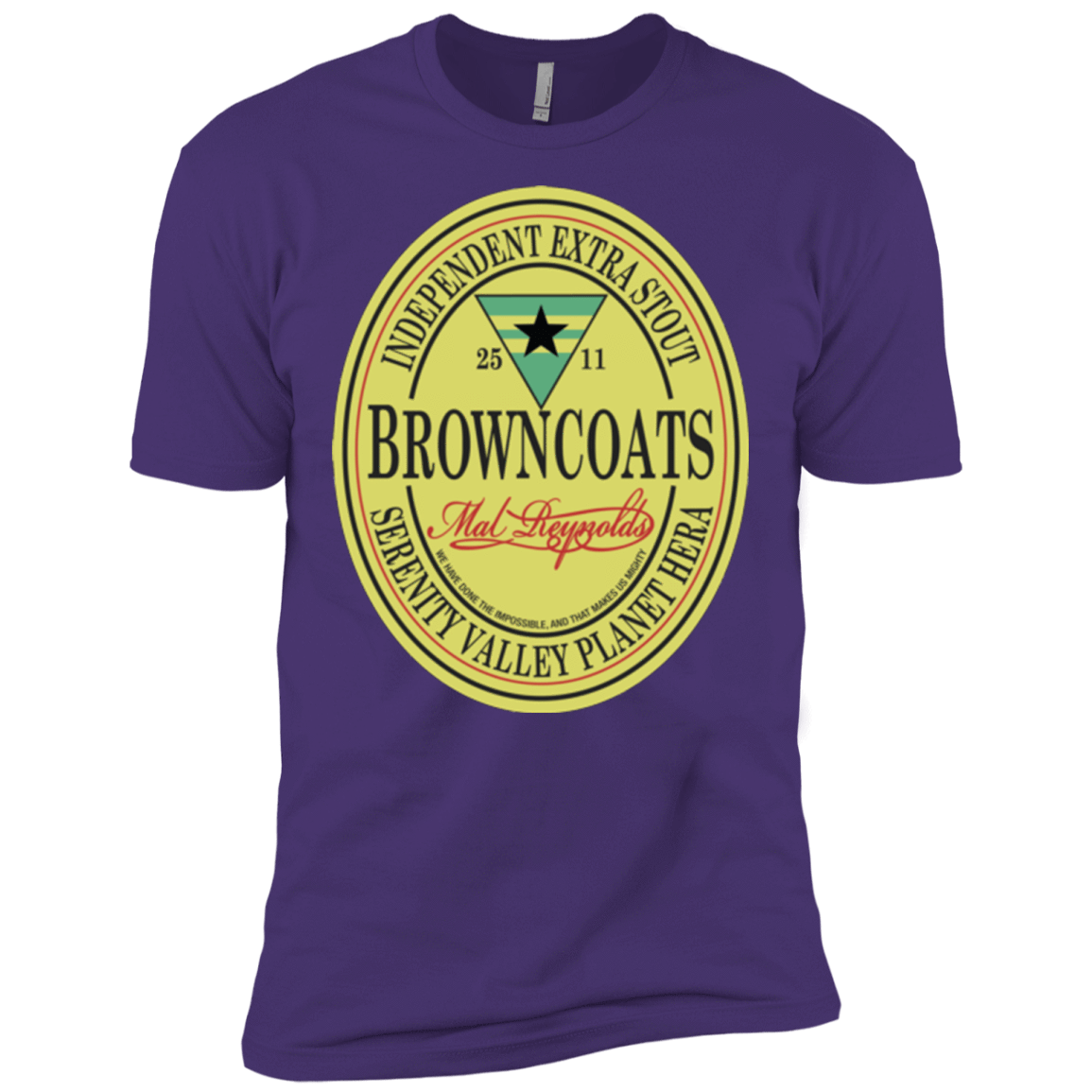 T-Shirts Purple / X-Small Browncoats Stout Men's Premium T-Shirt