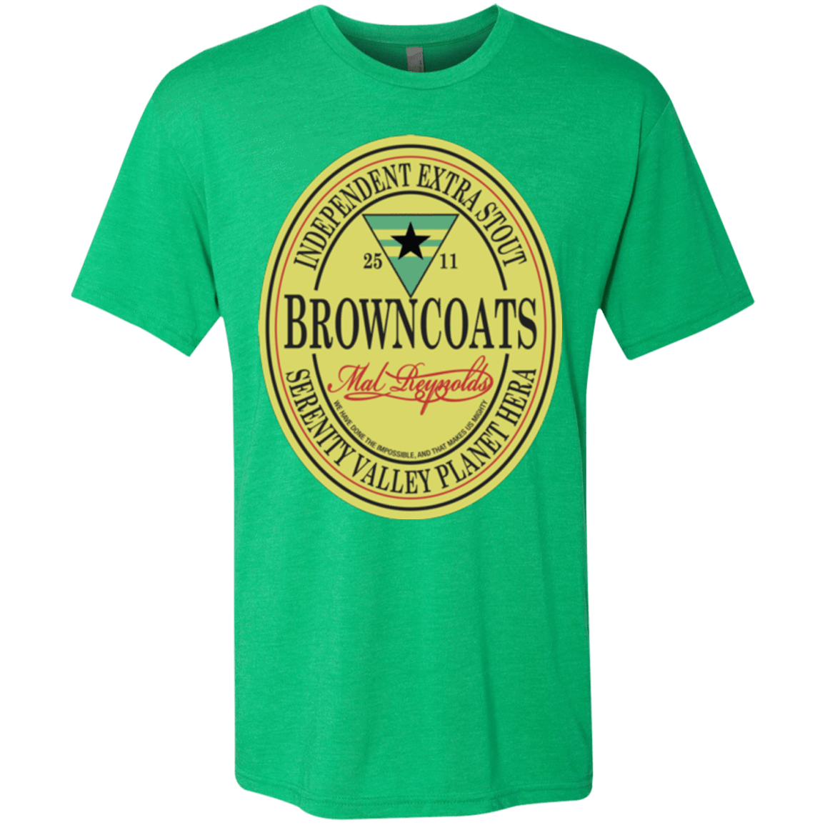 T-Shirts Envy / Small Browncoats Stout Men's Triblend T-Shirt