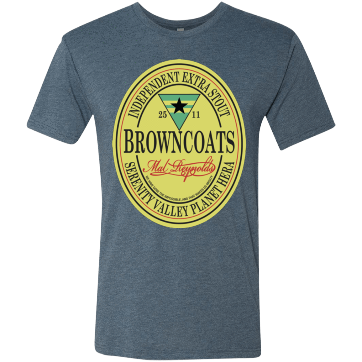 T-Shirts Indigo / Small Browncoats Stout Men's Triblend T-Shirt