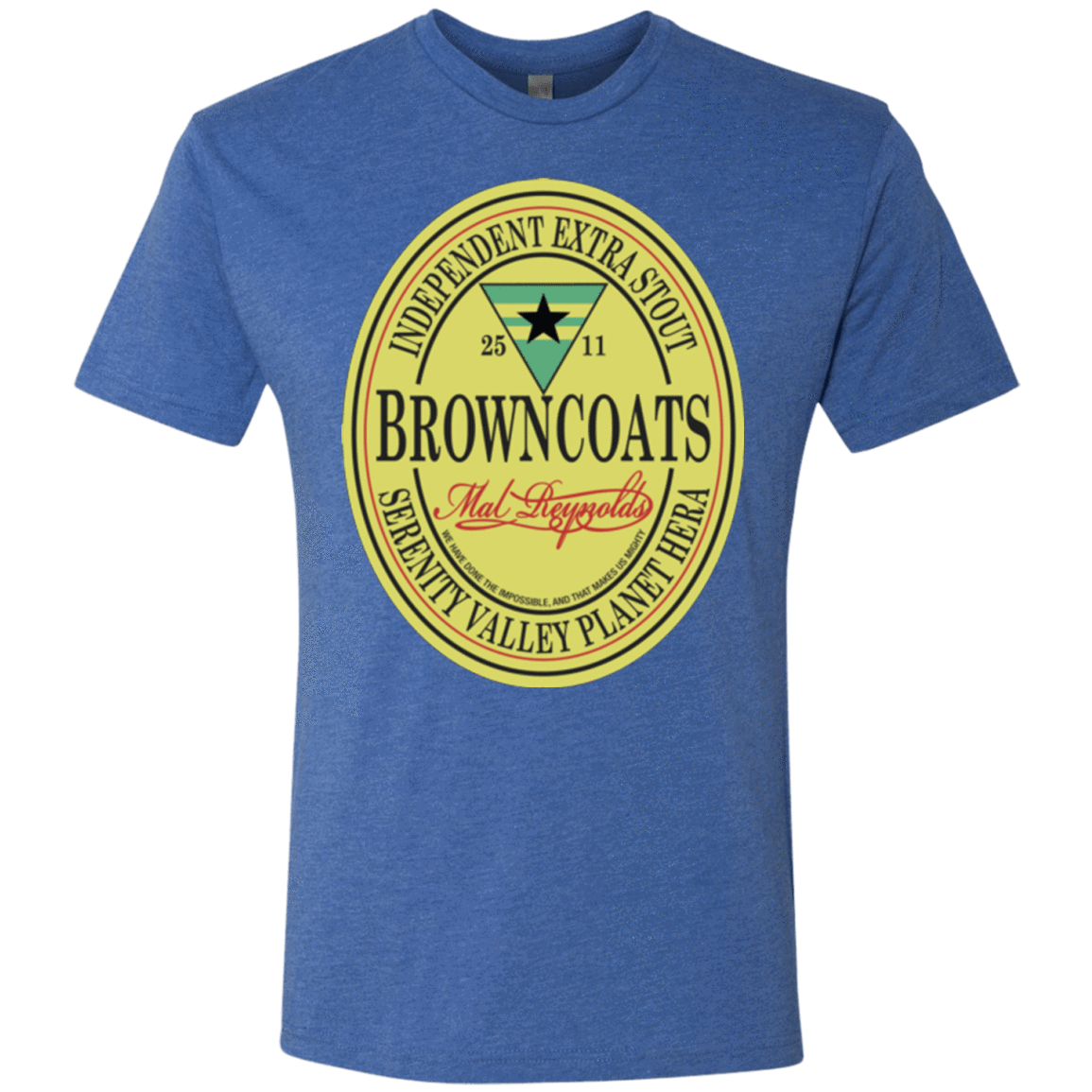 T-Shirts Vintage Royal / Small Browncoats Stout Men's Triblend T-Shirt