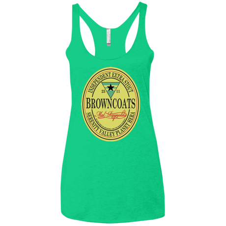 T-Shirts Envy / X-Small Browncoats Stout Women's Triblend Racerback Tank