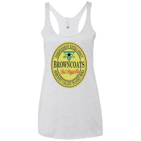 T-Shirts Heather White / X-Small Browncoats Stout Women's Triblend Racerback Tank