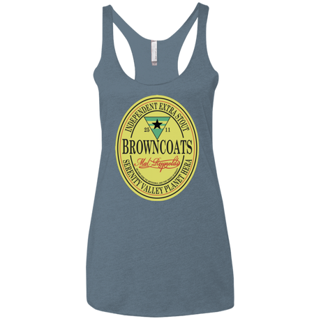 T-Shirts Indigo / X-Small Browncoats Stout Women's Triblend Racerback Tank