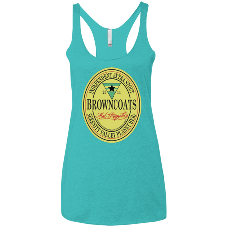 T-Shirts Tahiti Blue / X-Small Browncoats Stout Women's Triblend Racerback Tank