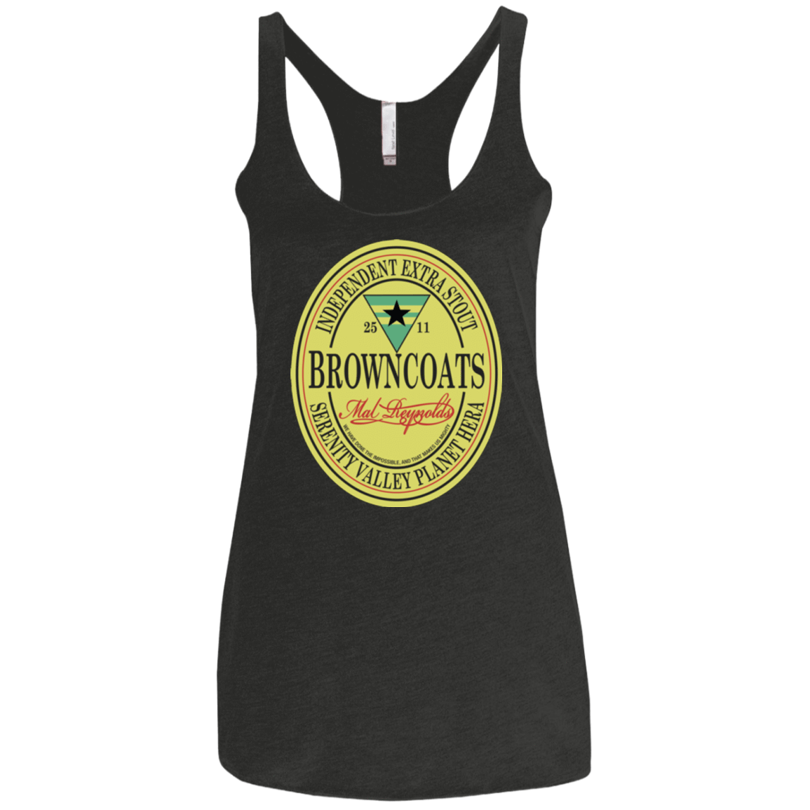 T-Shirts Vintage Black / X-Small Browncoats Stout Women's Triblend Racerback Tank