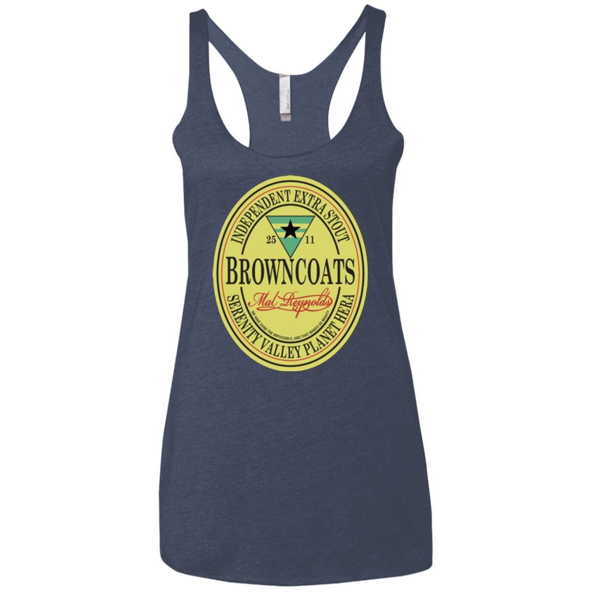 T-Shirts Vintage Navy / X-Small Browncoats Stout Women's Triblend Racerback Tank