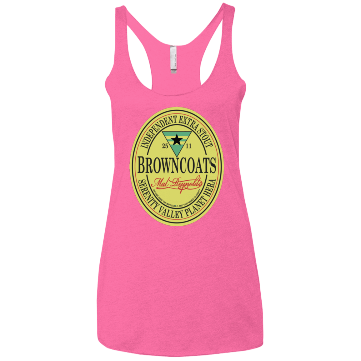T-Shirts Vintage Pink / X-Small Browncoats Stout Women's Triblend Racerback Tank
