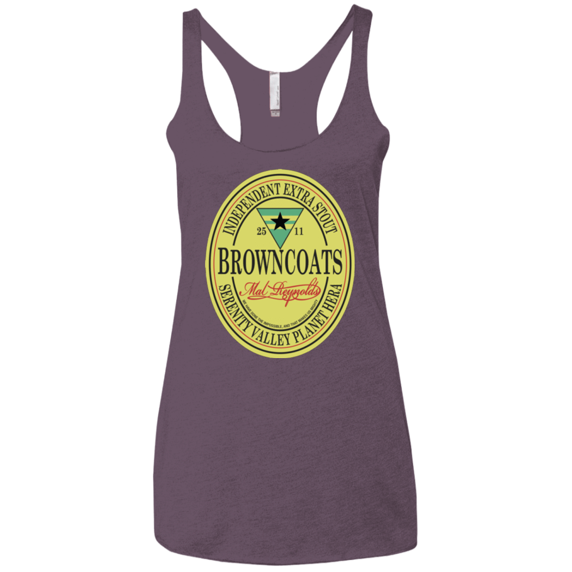 T-Shirts Vintage Purple / X-Small Browncoats Stout Women's Triblend Racerback Tank