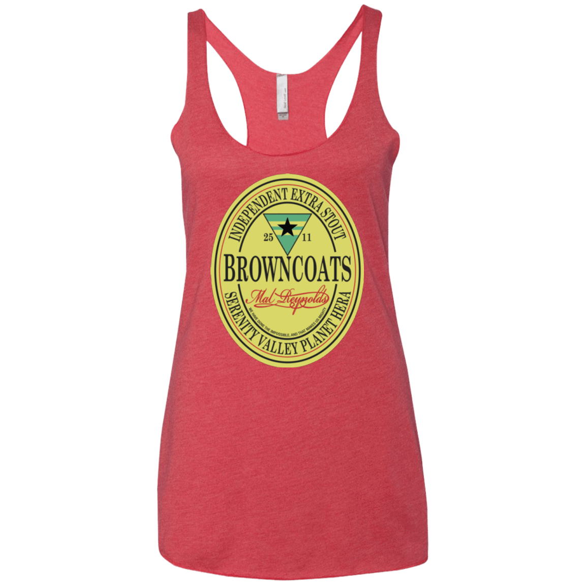 T-Shirts Vintage Red / X-Small Browncoats Stout Women's Triblend Racerback Tank