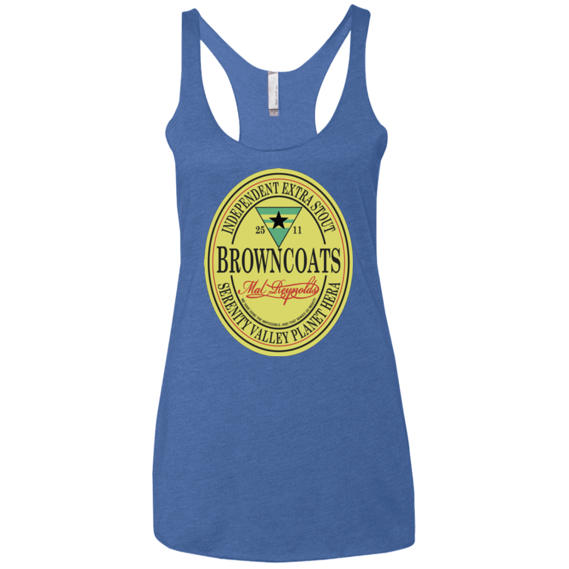T-Shirts Vintage Royal / X-Small Browncoats Stout Women's Triblend Racerback Tank