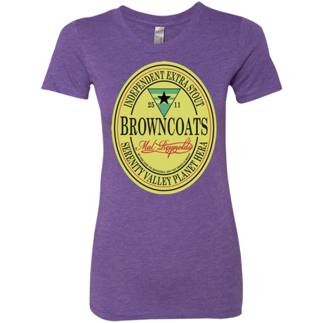 T-Shirts Purple Rush / Small Browncoats Stout Women's Triblend T-Shirt