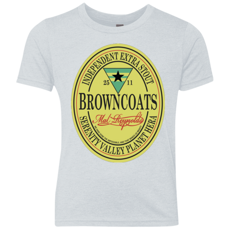 T-Shirts Heather White / YXS Browncoats Stout Youth Triblend T-Shirt