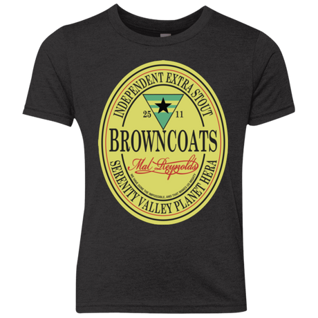 T-Shirts Vintage Black / YXS Browncoats Stout Youth Triblend T-Shirt
