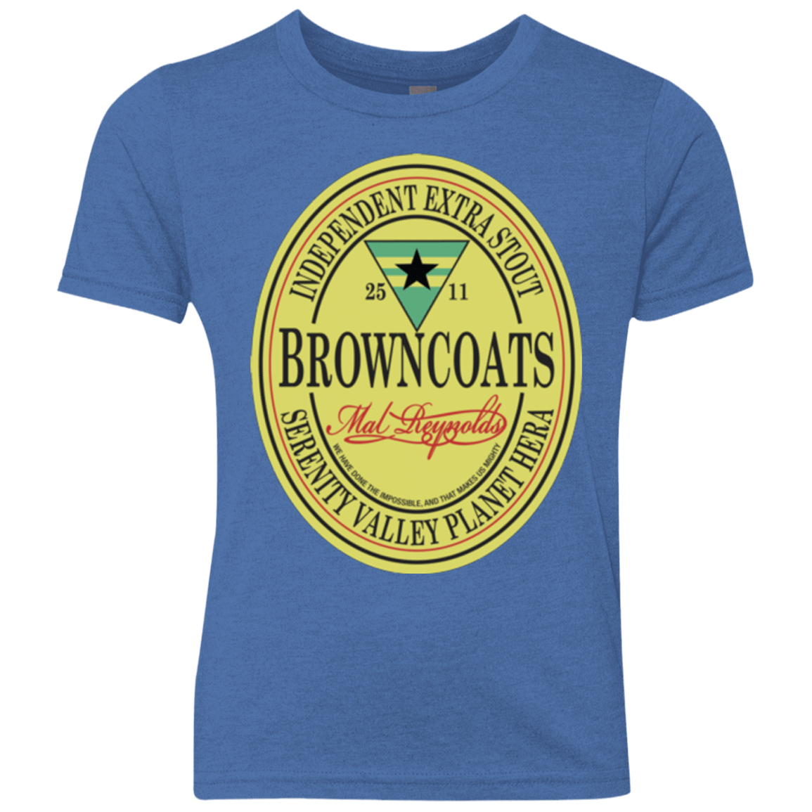 T-Shirts Vintage Royal / YXS Browncoats Stout Youth Triblend T-Shirt