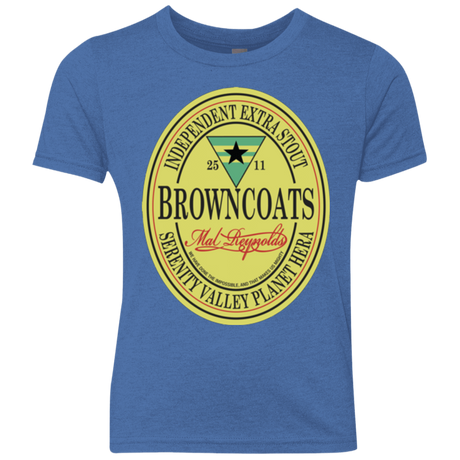 T-Shirts Vintage Royal / YXS Browncoats Stout Youth Triblend T-Shirt