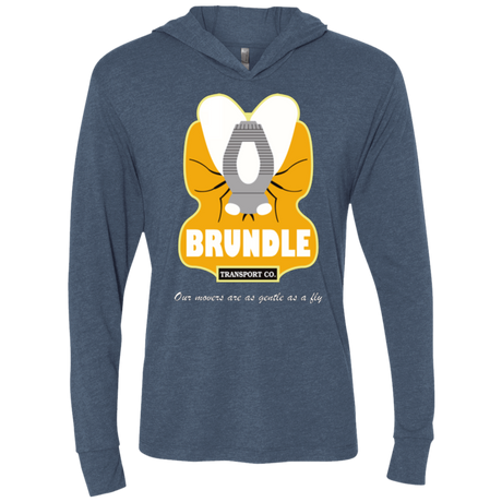 T-Shirts Indigo / X-Small Brundle Transportation Triblend Long Sleeve Hoodie Tee