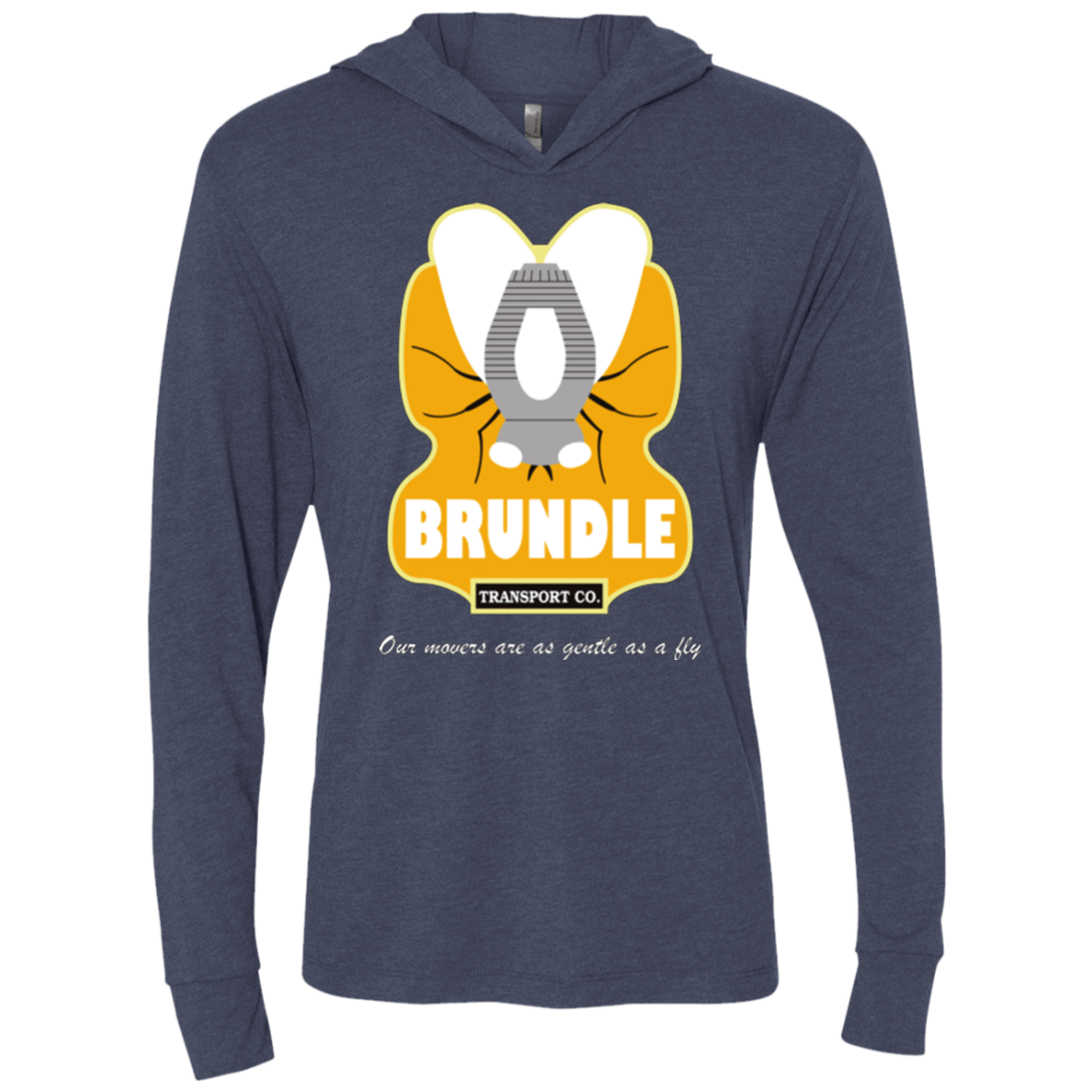 T-Shirts Vintage Navy / X-Small Brundle Transportation Triblend Long Sleeve Hoodie Tee