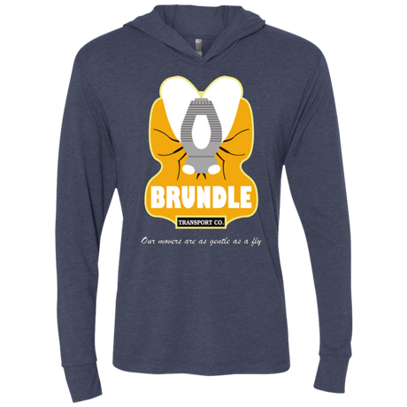 T-Shirts Vintage Navy / X-Small Brundle Transportation Triblend Long Sleeve Hoodie Tee