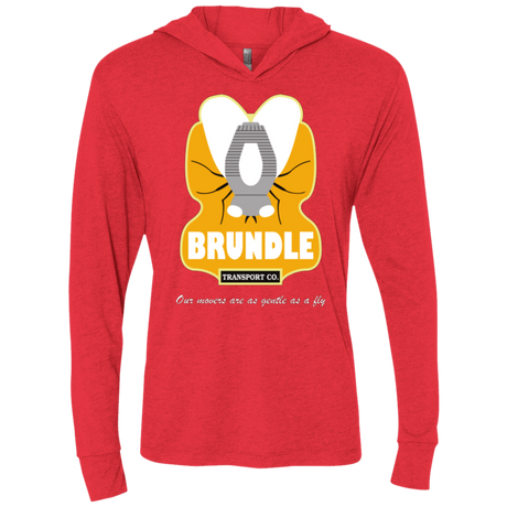 T-Shirts Vintage Red / X-Small Brundle Transportation Triblend Long Sleeve Hoodie Tee