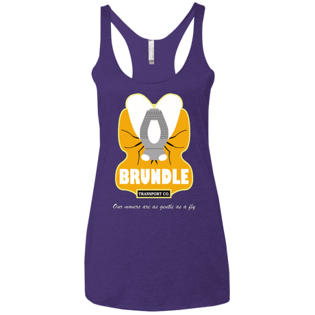 T-Shirts Purple / X-Small Brundle Transportation Women's Triblend Racerback Tank