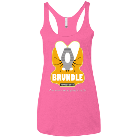 T-Shirts Vintage Pink / X-Small Brundle Transportation Women's Triblend Racerback Tank
