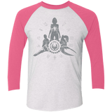 T-Shirts Heather White/Vintage Pink / X-Small BSG Triblend 3/4 Sleeve