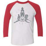 T-Shirts Heather White/Vintage Red / X-Small BSG Triblend 3/4 Sleeve
