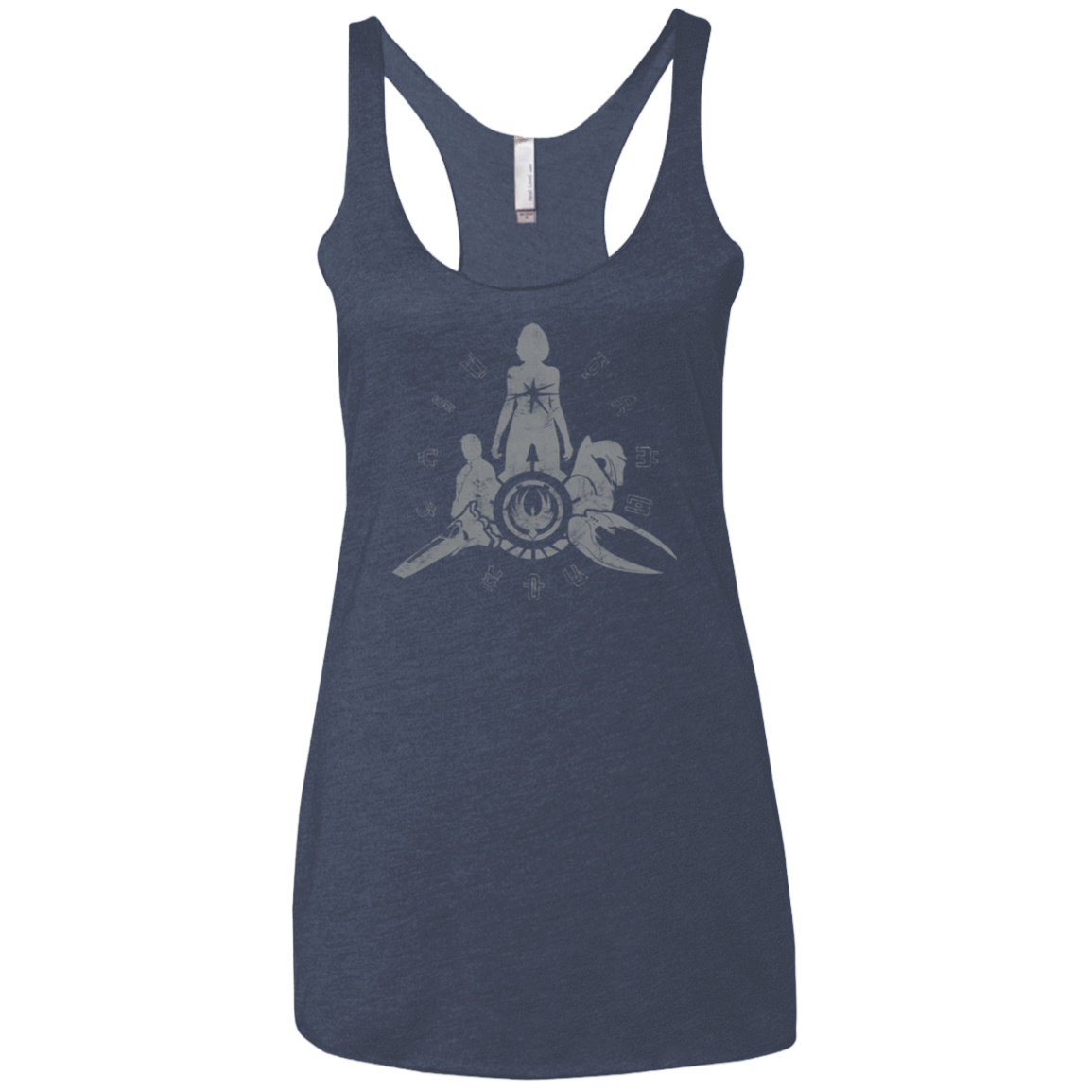 T-Shirts Vintage Navy / X-Small BSG Women's Triblend Racerback Tank