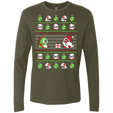 T-Shirts Military Green / Small Bubble Bauble Men's Premium Long Sleeve