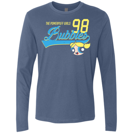 T-Shirts Indigo / Small Bubbles Men's Premium Long Sleeve