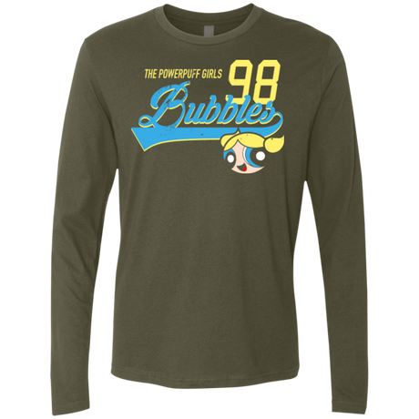 T-Shirts Military Green / Small Bubbles Men's Premium Long Sleeve