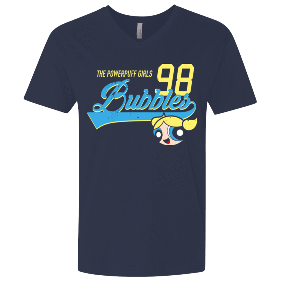 T-Shirts Midnight Navy / X-Small Bubbles Men's Premium V-Neck