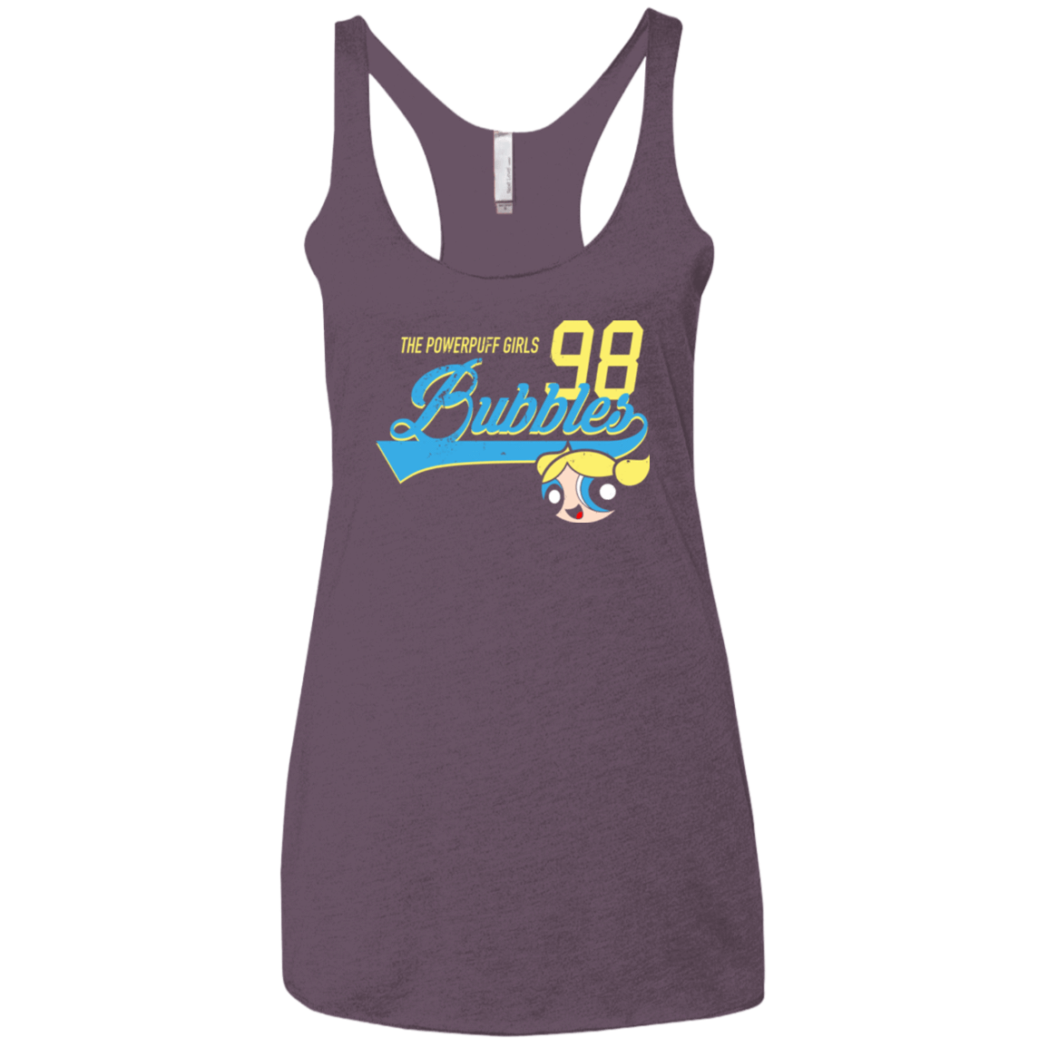 T-Shirts Vintage Purple / X-Small Bubbles Women's Triblend Racerback Tank