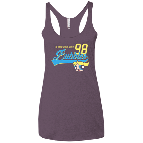 T-Shirts Vintage Purple / X-Small Bubbles Women's Triblend Racerback Tank