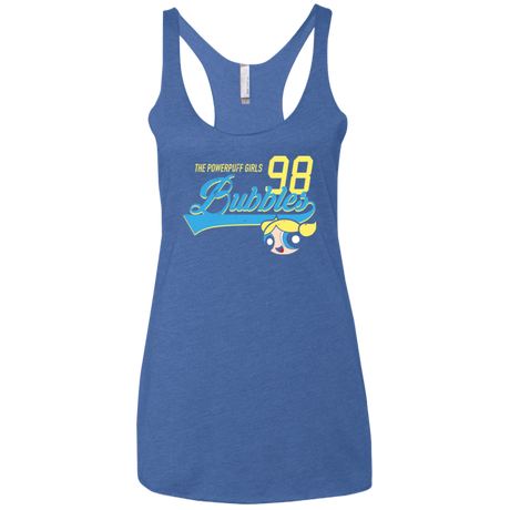 T-Shirts Vintage Royal / X-Small Bubbles Women's Triblend Racerback Tank