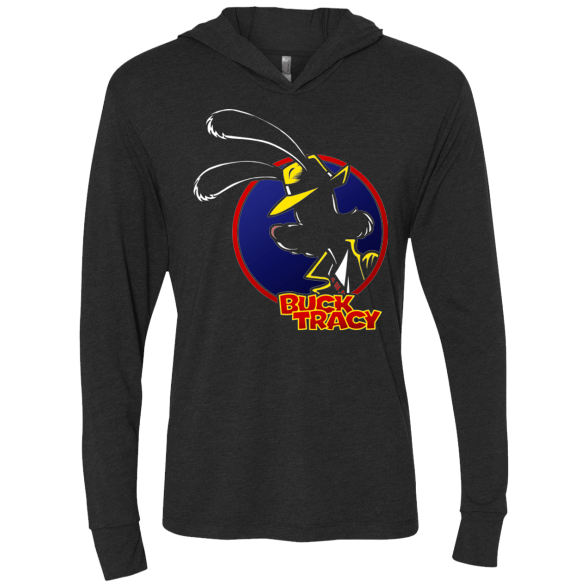 T-Shirts Vintage Black / X-Small Buck Tracy Triblend Long Sleeve Hoodie Tee