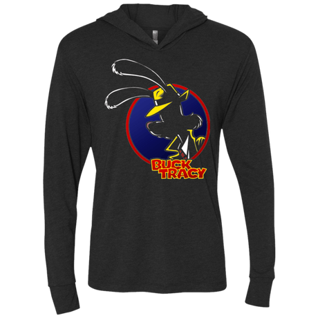T-Shirts Vintage Black / X-Small Buck Tracy Triblend Long Sleeve Hoodie Tee