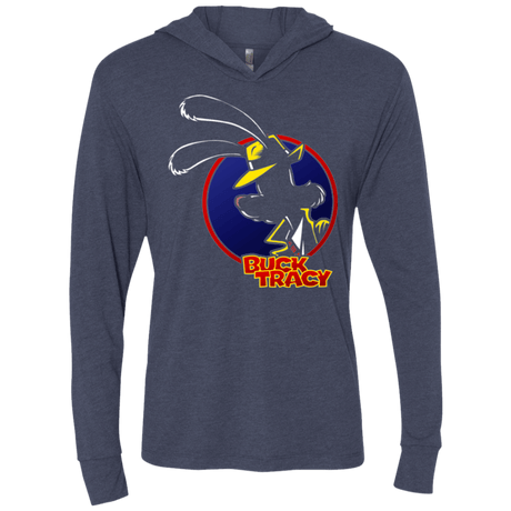 T-Shirts Vintage Navy / X-Small Buck Tracy Triblend Long Sleeve Hoodie Tee