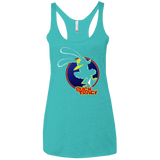 T-Shirts Tahiti Blue / X-Small Buck Tracy Women's Triblend Racerback Tank