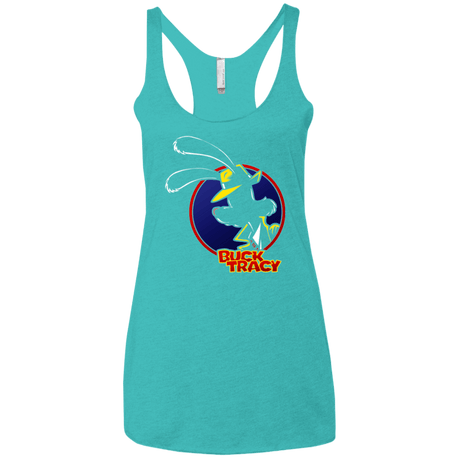T-Shirts Tahiti Blue / X-Small Buck Tracy Women's Triblend Racerback Tank