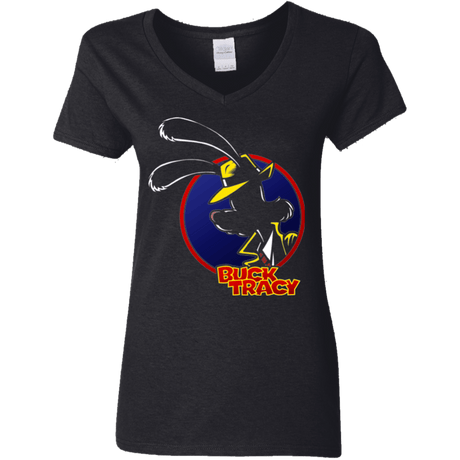 T-Shirts Black / S Buck Tracy Women's V-Neck T-Shirt