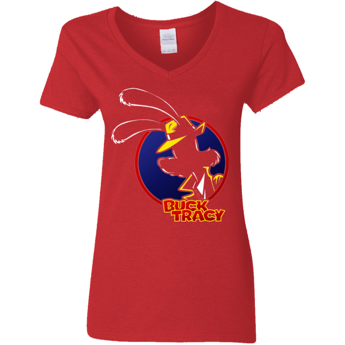 T-Shirts Red / S Buck Tracy Women's V-Neck T-Shirt