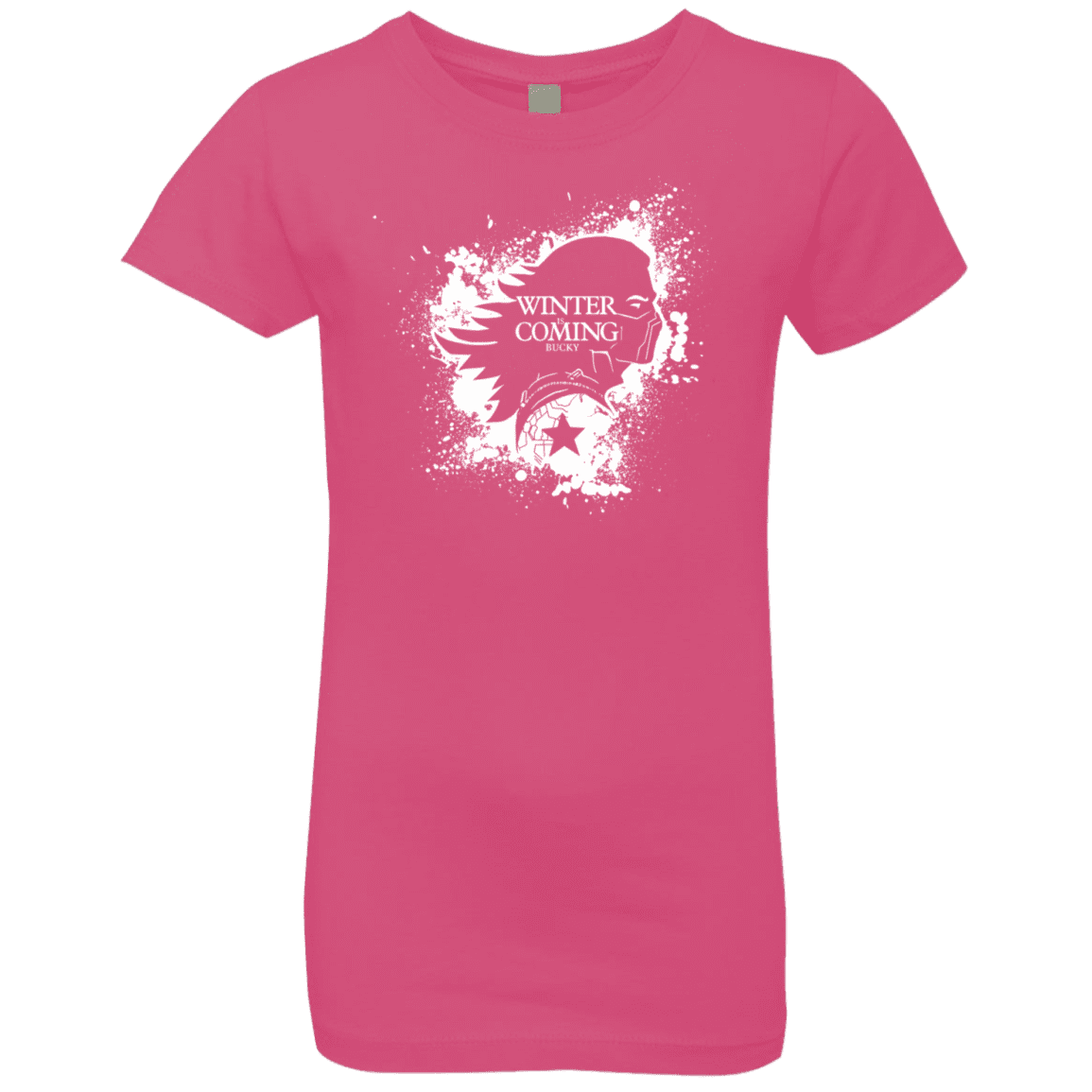 T-Shirts Hot Pink / YXS Bucky Black Girls Premium T-Shirt
