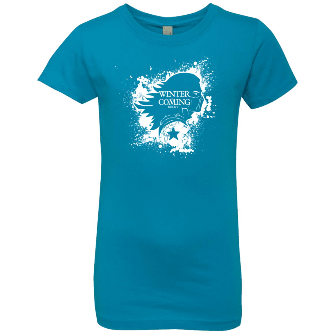 T-Shirts Turquoise / YXS Bucky Black Girls Premium T-Shirt