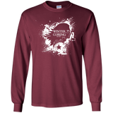 T-Shirts Maroon / S Bucky Black Men's Long Sleeve T-Shirt