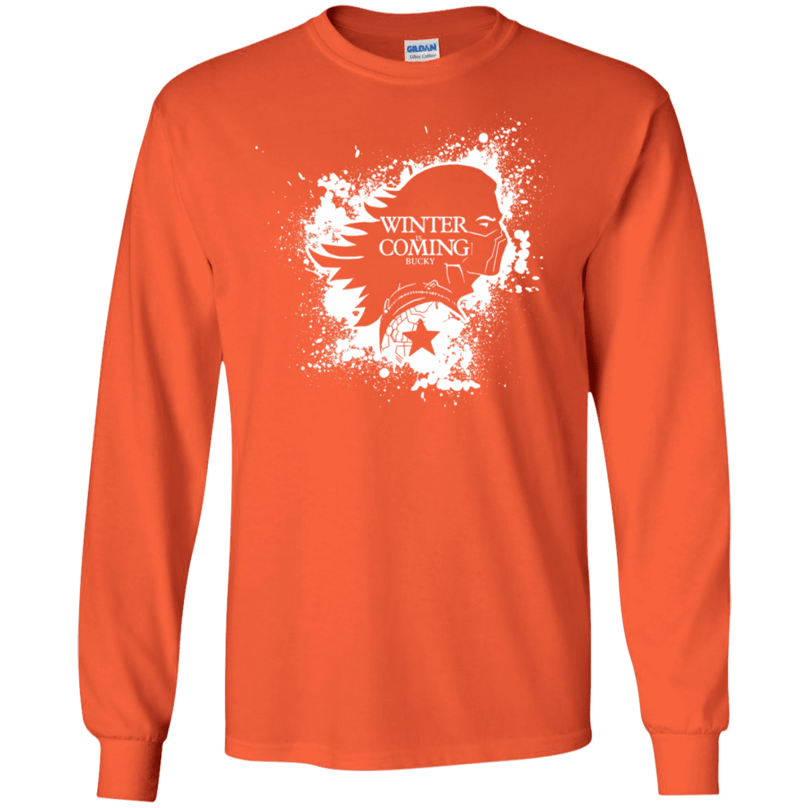 T-Shirts Orange / S Bucky Black Men's Long Sleeve T-Shirt